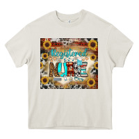 Cream Registered Nurse Tumbler Heavy Core Tee - BundleAndBundleShop