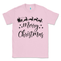 Bubblegum Pink merry christmas Classic Tee - artisFamous