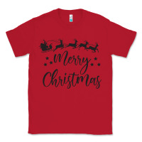 Red merry christmas Classic Tee - artisFamous