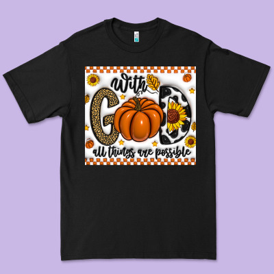 With God All Things Are Possible Premium Tee Designed By Cowhidedigitalart