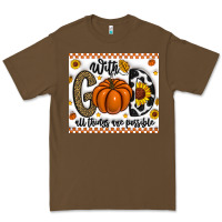 Cacao With God All Things Are Possible Premium Tee - CowhideDigitalArt
