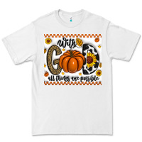 White With God All Things Are Possible Premium Tee - CowhideDigitalArt