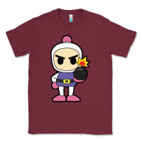 Burgundy bomberman Classic Tee - artisFamous