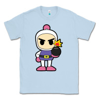 Dusty Blue bomberman Classic Tee - artisFamous