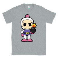 Heather Grey bomberman Classic Tee - artisFamous