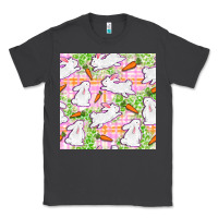 Smoke Easter Bunnies With Carrots Seamless Pattern Classic Tee - BundleAndBundleShop