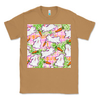 Toasted Coconut Easter Bunnies With Carrots Seamless Pattern Classic Tee - BundleAndBundleShop