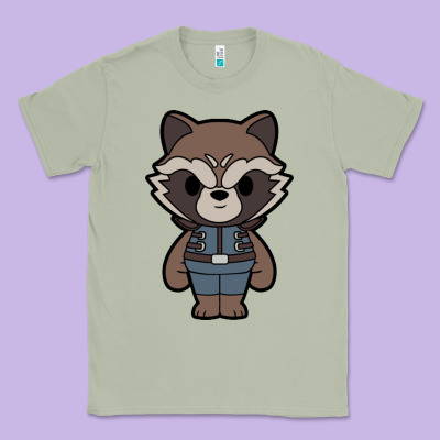 Rocket Racoon Chibi Classic Tee Designed By Artisfamous