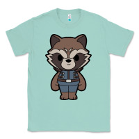 Seafoam rocket racoon chibi Classic Tee - artisFamous