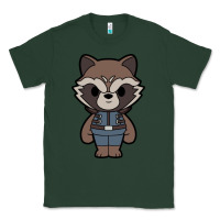 Sports Green rocket racoon chibi Classic Tee - artisFamous