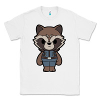 White rocket racoon chibi Classic Tee - artisFamous