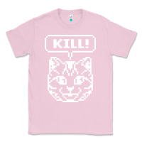 Bubblegum Pink kill no more heroes cat Classic Tee - artisFamous