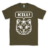 Army Green kill no more heroes cat Classic Tee - artisFamous