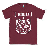 Burgundy kill no more heroes cat Classic Tee - artisFamous