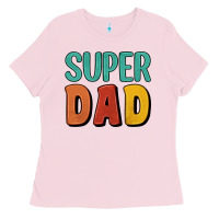 Bubblegum Pink super dad Ladies Tee - Artiststas