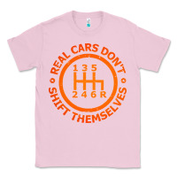 Bubblegum Pink real cars dont shift themselves Classic Tee - artisFamous