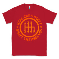 Red real cars dont shift themselves Classic Tee - artisFamous