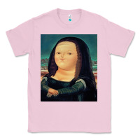 Bubblegum Pink fernando botero mona lisa Classic Tee - artisFamous