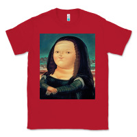 Red fernando botero mona lisa Classic Tee - artisFamous