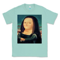 Seafoam fernando botero mona lisa Classic Tee - artisFamous