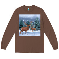 Winter Deer Long Sleeve Tee | Teevron