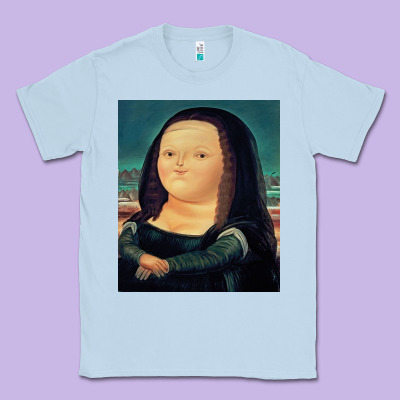 Fernando Botero Mona Lisa Classic Tee Designed By Artisfamous