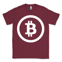 Burgundy bitcoin Classic Tee - artisFamous