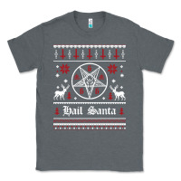 Charcoal Heather hail santa ugly christmas sweater   sweatshirt Classic Tee - artisFamous