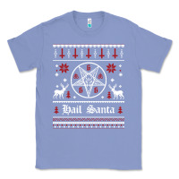 Colony Blue hail santa ugly christmas sweater   sweatshirt Classic Tee - artisFamous