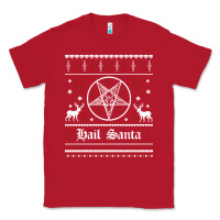 Red hail santa ugly christmas sweater   sweatshirt Classic Tee - artisFamous