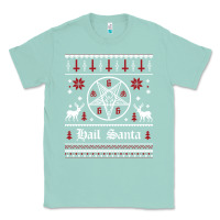 Seafoam hail santa ugly christmas sweater   sweatshirt Classic Tee - artisFamous