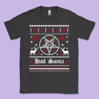 Hail Santa Ugly Christmas Sweater   Sweatshirt Classic Tee Designed By Artisfamous