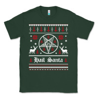 Sports Green hail santa ugly christmas sweater   sweatshirt Classic Tee - artisFamous