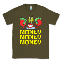 Army Green mr krabs love money Classic Tee - artisFamous