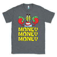 Charcoal Heather mr krabs love money Classic Tee - artisFamous
