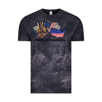 Cloud Black peace love america Vintage Tee - SublimationCraftShop