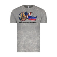 Cloud Rock peace love america Vintage Tee - SublimationCraftShop