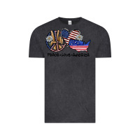 Vintage Black peace love america Vintage Tee - SublimationCraftShop
