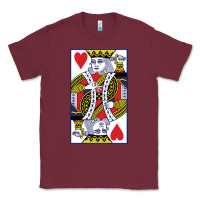 Burgundy king of hearts Classic Tee - artisFamous