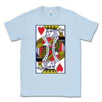 Dusty Blue king of hearts Classic Tee - artisFamous