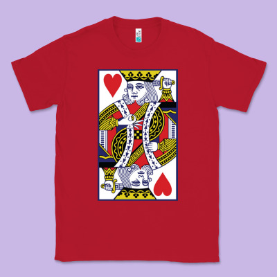 King Of Hearts Classic Tee Designed By Artisfamous