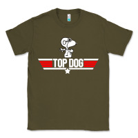 Army Green top dog Classic Tee - artisFamous