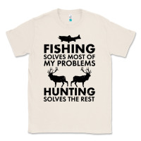 Natural funny fishing and hunting Classic Tee - artisFamous