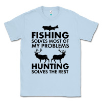 Dusty Blue funny fishing and hunting Classic Tee - artisFamous