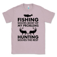 Lilac funny fishing and hunting Classic Tee - artisFamous