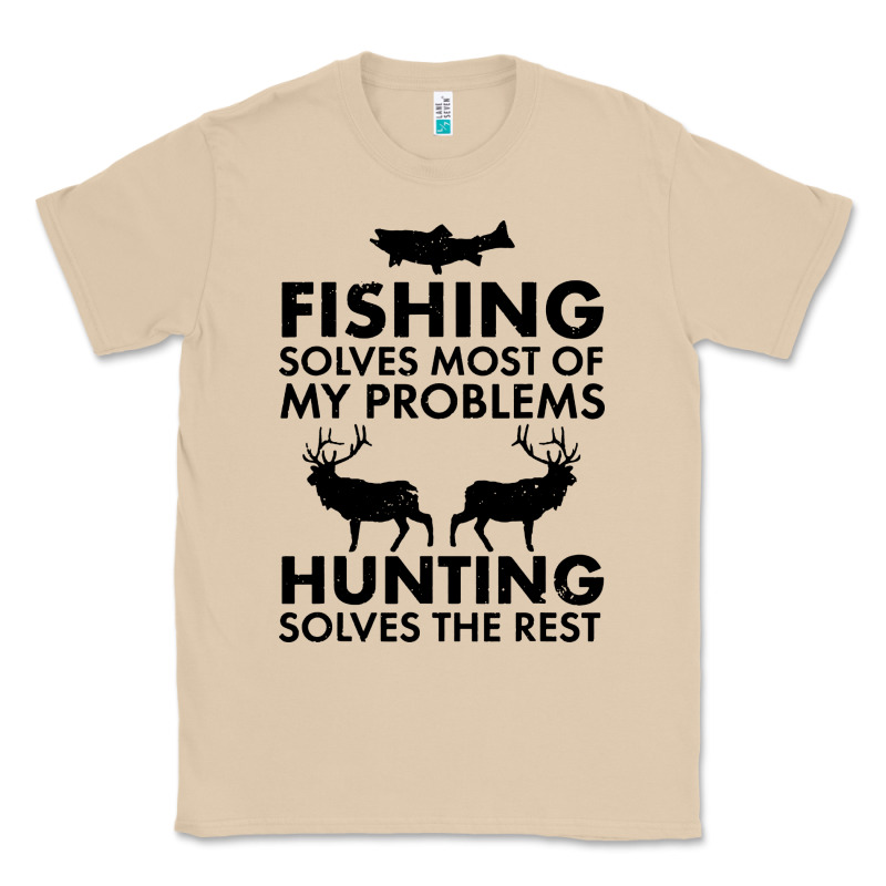 Funny Fishing And Hunting Classic Tee by artisFamous | Teevron