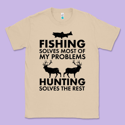 Funny Fishing And Hunting Classic Tee Designed By Artisfamous