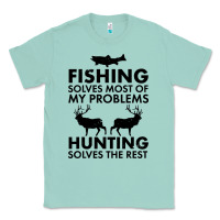 Seafoam funny fishing and hunting Classic Tee - artisFamous