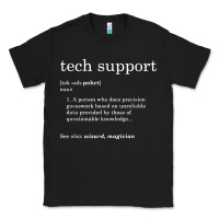 Black funny tech support definition Classic Tee - artisFamous