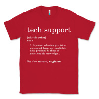 Red funny tech support definition Classic Tee - artisFamous